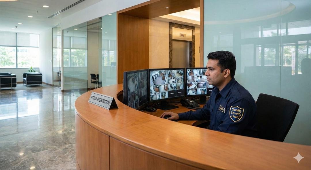 24/7 security monitoring control center